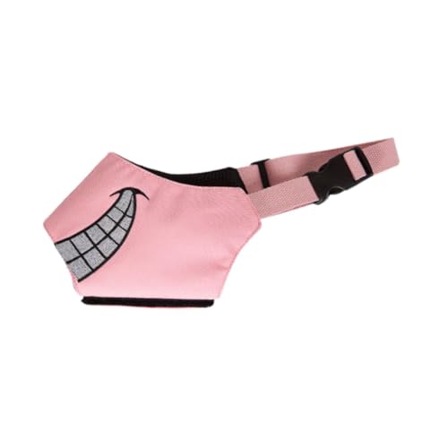 Milageto Maulkorb für Hunde, Maulkorb für Haustiere im Freien, Nylon, Cartoon-Motiv, Anti-beißen, Kauen, Verstellbarer Maulkorb, Hundemundschutz für kleine und, Rosa, S Milageto Maulkorb für Hunde, Maulkorb für Haustiere im Freien, Nylon, Cartoon-Motiv, Anti-beißen, Kauen, Verstellbarer Maulkorb, Hundemundschutz für kleine und, Rosa, S von Milageto