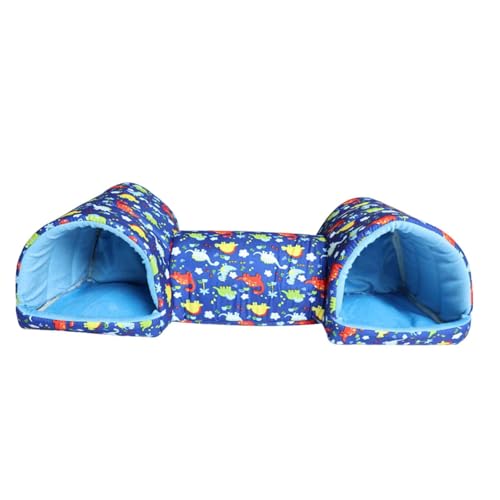 Milageto Meerschweinchentunnel, Hamsterversteck, atmungsaktive Einstreu, Meerschweinchenbett, Haus für Chinchilla, Eichhörnchen, kleine Haustiere, Igel, Blauer Dinosaurier Milageto Meerschweinchentunnel, Hamsterversteck, atmungsaktive Einstreu, Meerschweinchenbett, Haus für Chinchilla, Eichhörnchen, kleine Haustiere, Igel, Blauer Dinosaurier von Milageto