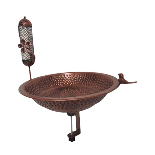 Milageto Outdoor Rails Vogelfutterleiter Birdbat Rasenhof Handwerk Birdfeeder Gartendekor für Außendekoration außerhalb von Hauswarmern Geschenke, Style A von Milageto