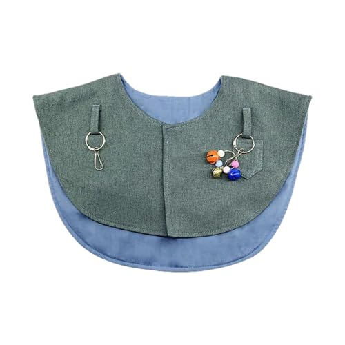 Milageto Papagei Anti -Scratch -Schulterschutz, Schalschutz, Training von Umhang, Tier -Schulterpolster für Cockatiels, Blau Grau von Milageto