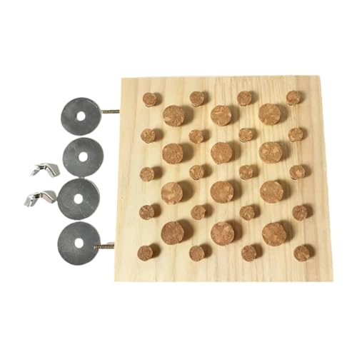 Milageto Papageien-Kauspielzeug, Kork-Schatzspiel, Papageien-Kaukork, Vogelfutterspielzeug, Holzblock-Spielzeug für Sittiche, Conures, Hamster von Milageto