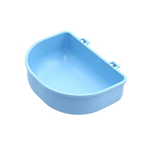 Milageto Pet Bowl, zum Aufhängen, Anti-Erstickungs-Tablett, zum Füttern, Abnehmbarer Welpen-Futterspender und Tränke, Haustier-Käfig-Schüssel für, Blau von Milageto