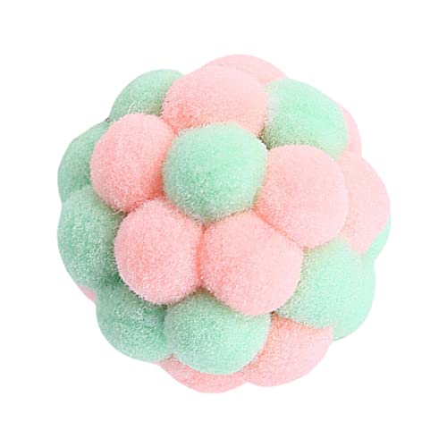 Milageto Plüsch-Katzenspielzeugbälle mit Glöckchen, zwitschernden Bällen, lustige Geräusche, interaktives Katzenspielzeug für Kätzchen, kleine, rosa grün Milageto Plüsch-Katzenspielzeugbälle mit Glöckchen, zwitschernden Bällen, lustige Geräusche, interaktives Katzenspielzeug für Kätzchen, kleine, rosa grün von Milageto