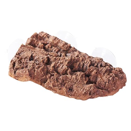 Milageto Schildkröte -Backen -Plattform, Schildkröte Rastendock, Reptilienlebensraum, Reptilien Dock Fischtank Aquarium Ornament für Frosch Terrrapin, Künstliche Rinde von Milageto