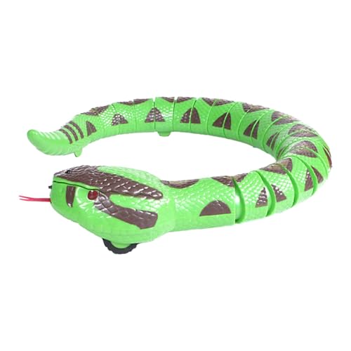 Milageto Schlangen-Katzenspielzeug, elektrisches Schlangenspielzeug, erkennt automatisch Hindernisse, kriechende Schlange, intelligentes, Grün von Milageto