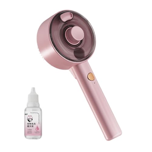 Milageto Tierhaarbürste zum Entfernen von Haaren, Kamm für Katzen und Hunde, wiederaufladbare Tierpflegebürste, tragbare Katzenpflegebürste, Haustier-Spray, Pink Und Serum 25ml Milageto Tierhaarbürste zum Entfernen von Haaren, Kamm für Katzen und Hunde, wiederaufladbare Tierpflegebürste, tragbare Katzenpflegebürste, Haustier-Spray, Pink Und Serum 25ml von Milageto