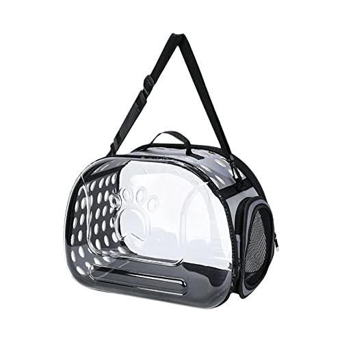 Milageto Transportbox für Katzen, von Fluggesellschaften zugelassen, transparent, belüftet, tragbar, Handtasche, Tragetasche für Hundehütten, Katzen, 42 cm x 26 cm x 35 cm Milageto Transportbox für Katzen, von Fluggesellschaften zugelassen, transparent, belüftet, tragbar, Handtasche, Tragetasche für Hundehütten, Katzen, 42 cm x 26 cm x 35 cm von Milageto