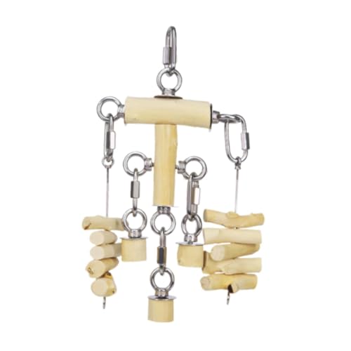 Milageto Vogel-Kauspielzeug, verschleißfeste Geschenke, Käfigdekoration, Holzklötze, Papageienkäfig, beißspielzeug, Hängespielzeug für Sittiche, Finken, Aras, 19x29cm Milageto Vogel-Kauspielzeug, verschleißfeste Geschenke, Käfigdekoration, Holzklötze, Papageienkäfig, beißspielzeug, Hängespielzeug für Sittiche, Finken, Aras, 19x29cm von Milageto