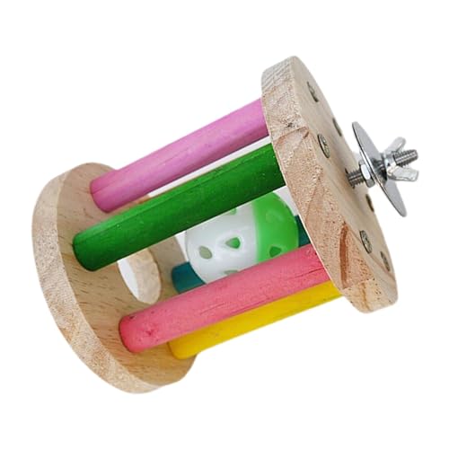Milageto Vogel-Roller-Rasseln-Spielzeug, Papageien-Spielzeug, einfach zu installierendes Vogelfutter-Kauspielzeug, Vogelkäfig-Spielzeug für Nymphensittiche, Milageto Vogel-Roller-Rasseln-Spielzeug, Papageien-Spielzeug, einfach zu installierendes Vogelfutter-Kauspielzeug, Vogelkäfig-Spielzeug für Nymphensittiche, von Milageto