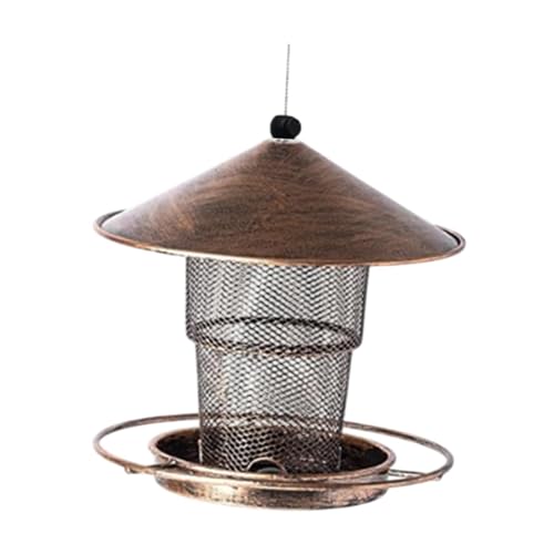 Milageto Vogelhäuschen, Gartendekoration, wetterfest, multifunktional, Metallzubehör, Vogelfutterhalter, Futterstation für die Veranda im Innenhof Milageto Vogelhäuschen, Gartendekoration, wetterfest, multifunktional, Metallzubehör, Vogelfutterhalter, Futterstation für die Veranda im Innenhof von Milageto