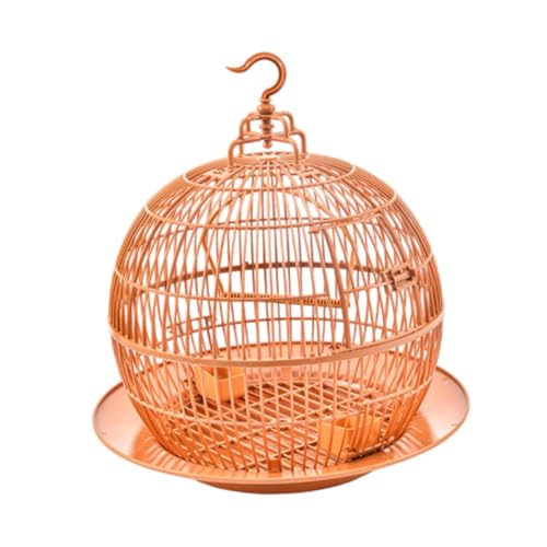 Milageto Vogelkäfig, kugelförmig, belüftet, elegant, dekorativ, stabiles Netz, europäischer Stil, Vogelkäfig, Vogelhaus für Finken, Wellensittiche, Milageto Vogelkäfig, kugelförmig, belüftet, elegant, dekorativ, stabiles Netz, europäischer Stil, Vogelkäfig, Vogelhaus für Finken, Wellensittiche, von Milageto