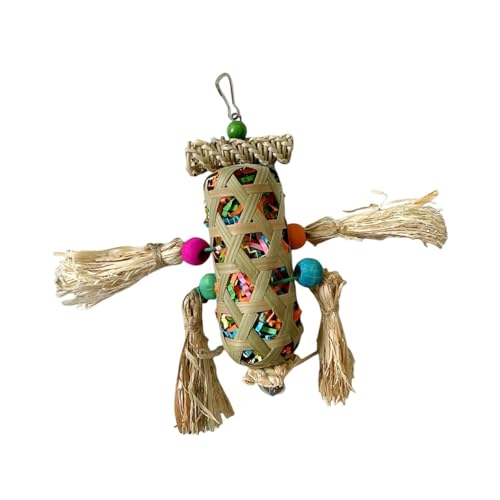 Milageto Vogelspielzeug, Vogelkäfig-Hängespielzeug, Vogel-Kauspielzeug, Papageien-Vogel-Kauspielzeug für Nymphensittiche, Kanarienvögel, kleine Vögel, Sittiche Milageto Vogelspielzeug, Vogelkäfig-Hängespielzeug, Vogel-Kauspielzeug, Papageien-Vogel-Kauspielzeug für Nymphensittiche, Kanarienvögel, kleine Vögel, Sittiche von Milageto
