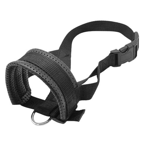 Milageto Weicher Maulkorb aus Nylon für Hunde, verhindert beißen und Kauen, tragbar, verstellbar, verhindert beißen bei der Fellpflege, beim Training und, XL Milageto Weicher Maulkorb aus Nylon für Hunde, verhindert beißen und Kauen, tragbar, verstellbar, verhindert beißen bei der Fellpflege, beim Training und, XL von Milageto