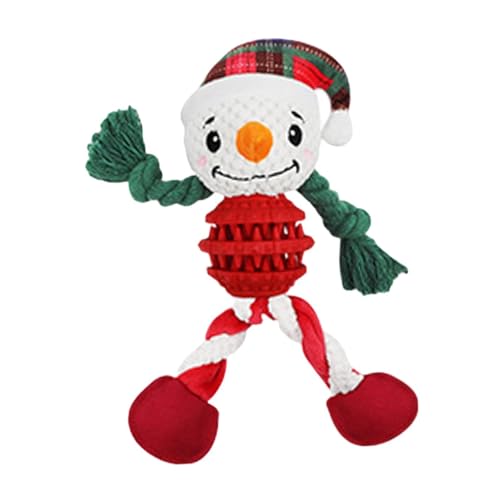 Milageto Weihnachtsplüsch-Haustierspielzeug, Quietschspielzeug, Kauspielzeug, Apportierspiele, Wurfspiel, Geräusche machendes Kauspielzeug, Weihnachtsschneemann Milageto Weihnachtsplüsch-Haustierspielzeug, Quietschspielzeug, Kauspielzeug, Apportierspiele, Wurfspiel, Geräusche machendes Kauspielzeug, Weihnachtsschneemann von Milageto