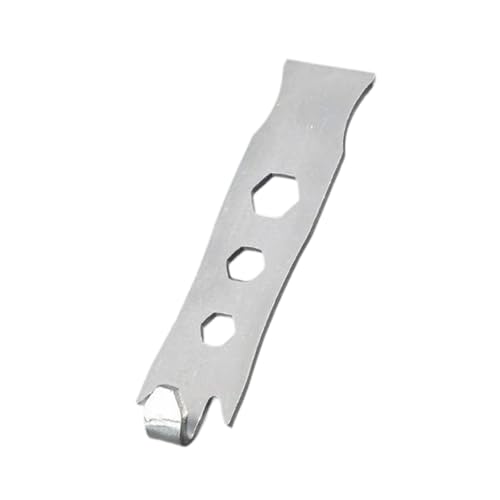 Milageto Zaundraht-Verdrehwerkzeug, 3 Löcher, 6/8/10 mm, Robustes Hochleistungs-Befestigungsdraht-Verdrehwerkzeug, zu verwenden, für den täglichen, 9.5 cm X 2.5 cm von Milageto