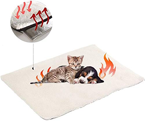 Milai Selbstheizende Decke für Katzen & Hunde,Wärmedecke für Katzen und Hunde,Umweltfreundliche Wärmematte,Heizmatte,Katzendecke,90x60cm von Milai