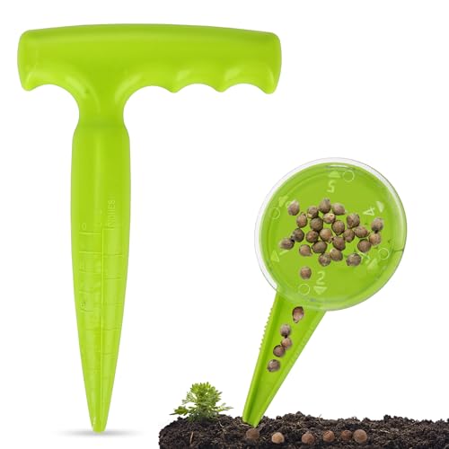 Milifox 2 Stück Blumenzwiebelpflanzer,Pflanzhilfe für Blumenzwiebein mit Tiefenmessung,Pflanzensämaschine,Zwiebelpflanzer für Pflanzen von Samen und Zwiebeln,Pikierstab für Gartenliebhaber,Hellgrün Milifox 2 Stück Blumenzwiebelpflanzer,Pflanzhilfe für Blumenzwiebein mit Tiefenmessung,Pflanzensämaschine,Zwiebelpflanzer für Pflanzen von Samen und Zwiebeln,Pikierstab für Gartenliebhaber,Hellgrün von Milifox