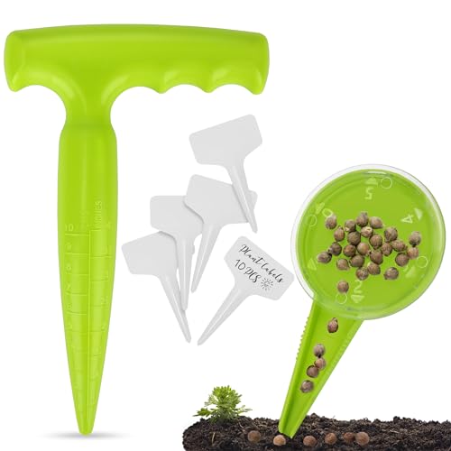 Milifox 2pcs Pikierstab - 10pcs Pflanzenschilder - Enthalten Hand Pflanzhilfen,Aussaatschale - Pflanzhilfe für Blumenzwiebeln - Zwiebelpflanzer Pflanzmaschine für Garten Milifox 2pcs Pikierstab - 10pcs Pflanzenschilder - Enthalten Hand Pflanzhilfen,Aussaatschale - Pflanzhilfe für Blumenzwiebeln - Zwiebelpflanzer Pflanzmaschine für Garten von Milifox