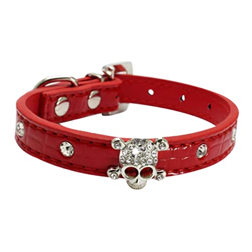 Milisten 1 Stück Hundehalsband Im Halloween- -Design Stilvolles Haustierhalsband Aus Kristall Pu-Material Größe M für Hundekostüme Milisten 1 Stück Hundehalsband Im Halloween- -Design Stilvolles Haustierhalsband Aus Kristall Pu-Material Größe M für Hundekostüme von Milisten