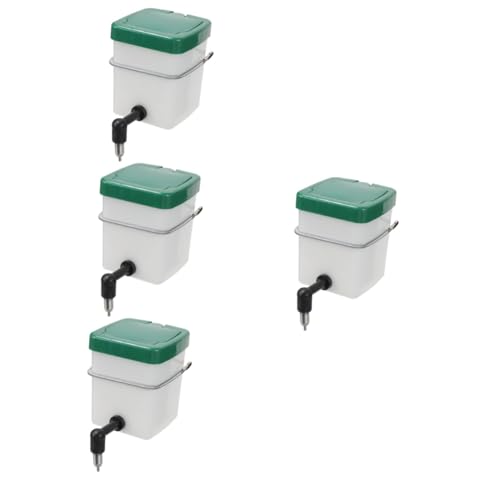 4 Stück Hängender Trinkbrunnen Hamsterbehälter Behälter auslaufen Lassen meerschweinchen trinkflasche Kleiner Spender Wasserbehälter für Haustiere Wasserspender für Hamster PVC MILISTEN von Milisten