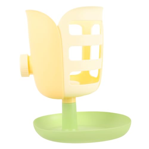 Milisten Hay Feeder Rack Praktischer Heu-Spender Für Kaninchen Mit Fester Montage Für Käfige Verhindert Abfall Und Sorgt Für Sauberes Futter Tulpen-Design Daffodil von Milisten