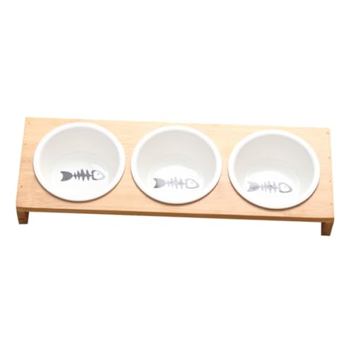 MILISTEN 1 Satz Hundenapf tierfutterbehälter pet Feeder pet Water Bowl Hundehaufen Katzennapf erhöht Erhöhte Katzenschale Schüssel mit Bambusständer Multifunktions-Kätzchennapf Keramik MILISTEN 1 Satz Hundenapf tierfutterbehälter pet Feeder pet Water Bowl Hundehaufen Katzennapf erhöht Erhöhte Katzenschale Schüssel mit Bambusständer Multifunktions-Kätzchennapf Keramik von Milisten