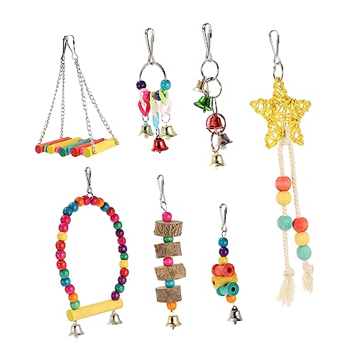 Milisten Hängen Papagei Spielzeug Vogel Kauen Spielzeug Einfache Haustier Käfig Glocke Für Sittiche Nymphensittiche Unzertrennliche Milisten Hängen Papagei Spielzeug Vogel Kauen Spielzeug Einfache Haustier Käfig Glocke Für Sittiche Nymphensittiche Unzertrennliche von Milisten