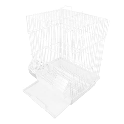 MILISTEN 1 Satz Vogelkäfig Reisekäfig für Haustiere Käfig für Sittiche Tragbarer Reisekäfig für Vögel Vogel Zuhause Käfige Birdcage Bird cage Papagei Tragekäfig Vogelreisekäfig Eisen Weiß MILISTEN 1 Satz Vogelkäfig Reisekäfig für Haustiere Käfig für Sittiche Tragbarer Reisekäfig für Vögel Vogel Zuhause Käfige Birdcage Bird cage Papagei Tragekäfig Vogelreisekäfig Eisen Weiß von Milisten