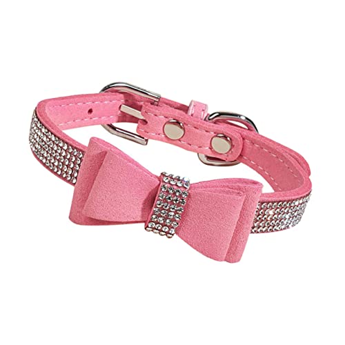 MILISTEN 1 Satz Wasserdiamantkette Zug Hundehalsband mit Anhänger klein Kragen Bögen XXX Hundehalsbänder für Mädchen Halsband für Hunde für Hunde Mikrofaser Rosa MILISTEN 1 Satz Wasserdiamantkette Zug Hundehalsband mit Anhänger klein Kragen Bögen XXX Hundehalsbänder für Mädchen Halsband für Hunde für Hunde Mikrofaser Rosa von Milisten