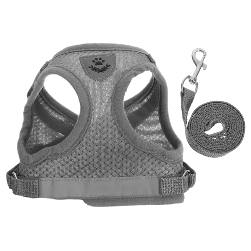 MILISTEN 1 Set Katzengeschirr: Verstellbares Set mit Geschirr und Leine für kleine Katzen und Hunde – leichte Weste aus weichem Netzgewebe für 2,5–4,5 kg schwere Haustiere – ausbruchsichere Leine von Milisten