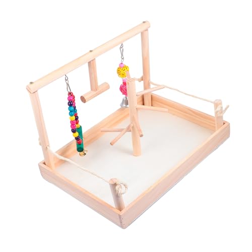 Milisten Vogel Papagei Kauen Spielzeug Stand Post Papagei Spiel Stehen Für Schwingen Für Sittiche Conures Milisten Vogel Papagei Kauen Spielzeug Stand Post Papagei Spiel Stehen Für Schwingen Für Sittiche Conures von Milisten