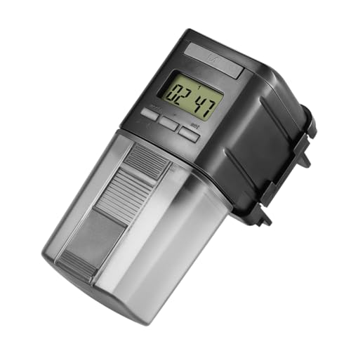 MILISTEN 1 Stück Automatischer Fischfutterautomat Manuelle Auto- LCD-Bildschirm Fischtank-futterautomat Für Aquarium Einfaches Nachfüllen Von Streifen/flockenfutter Energiesparend von Milisten