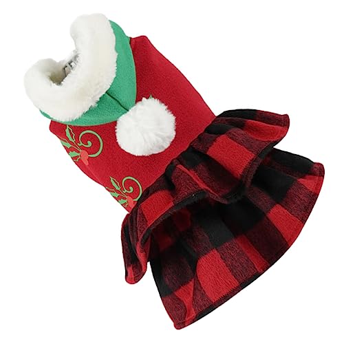 Milisten 1stück Hundekostüm Für Weihnachten Hoodie Kleid Für Haustiere Warm Und Für Feiertage Und Cosplay Für Kleine Große Hunde Und Katzen von Milisten