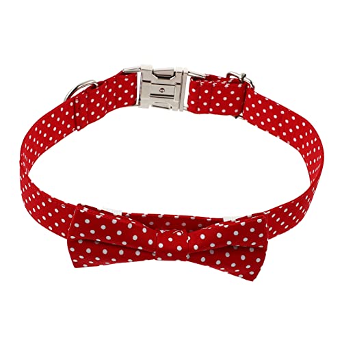 MILISTEN 1 Stück Haustierhalsband hundezubehör Dog Accessories personalisiert Hundehalsband reflektierend Mittel für dekorativer Halsgürtel tägliche Partybevorzugung Legierungsbeschläge rot von Milisten