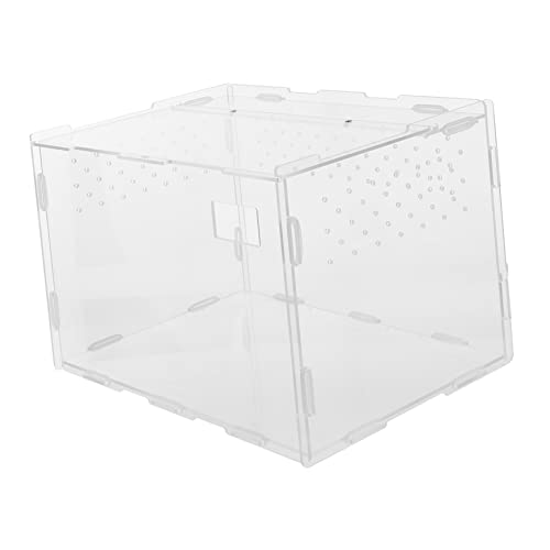 MILISTEN 1 Stück Karton Futterbox Für Reptilien Hamsterkäfig Lebensraum Flasche Reptilienzuchtkäfig Rattenhöhlenhaus Terrarienkäfigbecken Eidechsenspeicher Tierhütte Acryl Transparent MILISTEN 1 Stück Karton Futterbox Für Reptilien Hamsterkäfig Lebensraum Flasche Reptilienzuchtkäfig Rattenhöhlenhaus Terrarienkäfigbecken Eidechsenspeicher Tierhütte Acryl Transparent von Milisten