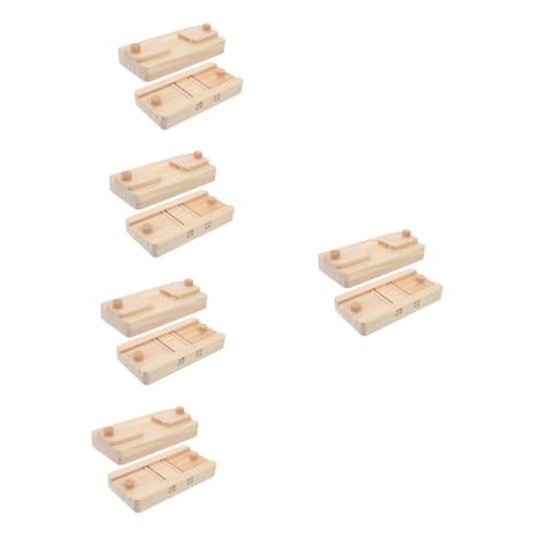 Milisten 10 Stück Holzspielzeug Zum Sammeln Von Hamsterkäfigen Spielzeug Für Kleintiere Futterkoffer Hamster Leckereien Versteckspielzeug Hamster Kauspielzeug Holzhamsterspielzeug von Milisten