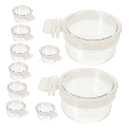 MILISTEN 10 Stück Vogel Geteilte Food -Box Vogel Wasserschale Taube Tränke Wasser Für Vögel Sittich Futternapf Vogelstange Mit Futternapf Futtertablett Für Papageien Acryl Transparent MILISTEN 10 Stück Vogel Geteilte Food -Box Vogel Wasserschale Taube Tränke Wasser Für Vögel Sittich Futternapf Vogelstange Mit Futternapf Futtertablett Für Papageien Acryl Transparent von Milisten