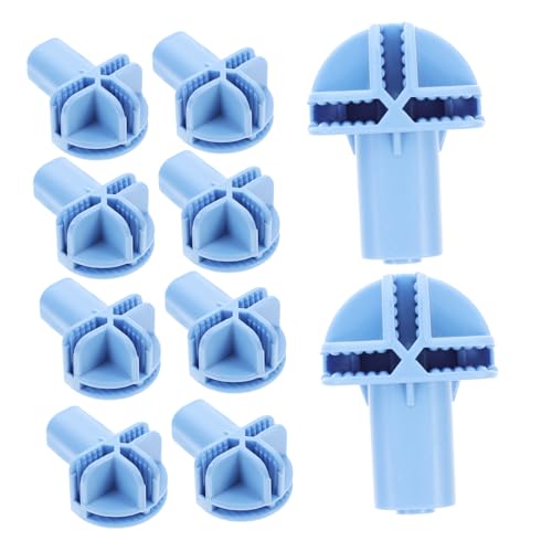 MILISTEN Vogelkäfig Katzenkäfig Roll Caster Adapter Kit 10 Stücke Kunststoff Rad Anschlüsse Abs Material Sky- Für von Milisten
