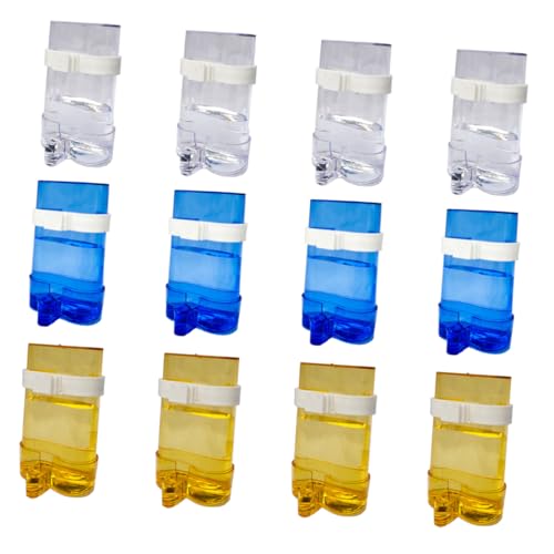 MILISTEN 12 Stück Futterstelle Für Papageien Im Freien Wasserspender Für Sittiche Käfig Zum Aufhängen Automatisch Papageien -lebensmittelspender Nass Trinken Blue Plastik von Milisten