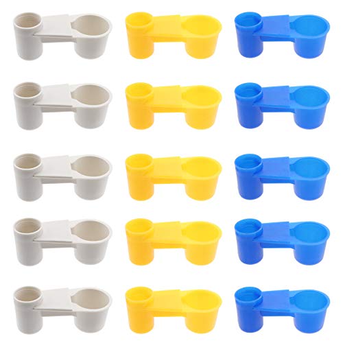 MILISTEN 15pcs Haustier Vogel Wasser Feeder Taube Wasser Dispenser Vögel Wasser Tasse Auto Feeder Abnehmbare Schüssel von Milisten