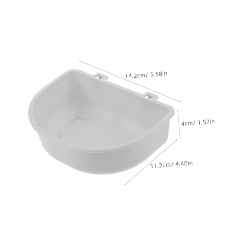 MILISTEN 15 Stück Futternapf für Haustierkäfige Haustier Fütterungsschale Welpenschalen für kleine Hund Futternapf für Haustiere Pet Feeder Bowl Coop Cup für Welpen Hundefutter pp Grau von Milisten