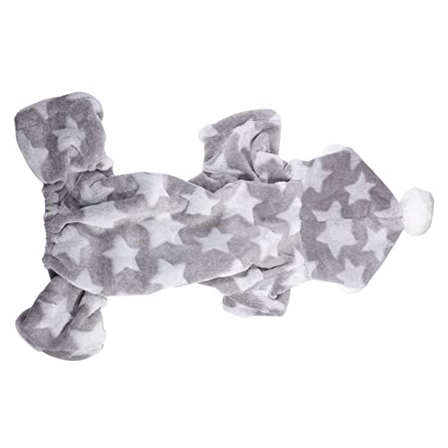 Milisten 1stück Weihnachts-haustierbekleidung Lustiges Hundepyjama Für Kleine Hunde Gemütliche Fleece Overalls Mit Kapuze Für Herbst Und Winter Pet Decorative Clothes von Milisten
