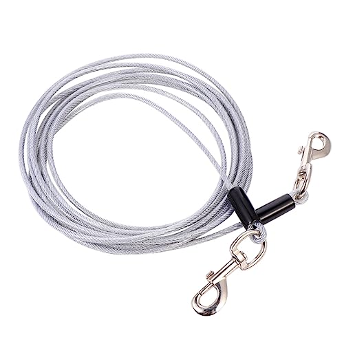 Milisten 1stk Hundeleine Mit Draht Zugband Für Haustiere Outdoor-Leine Outdoor-trainingsleine Hundeläufer Kabel Hundeleinen Für Traktionsgurt Für Haustiere C-Kabel Stahldraht Silver Milisten 1stk Hundeleine Mit Draht Zugband Für Haustiere Outdoor-Leine Outdoor-trainingsleine Hundeläufer Kabel Hundeleinen Für Traktionsgurt Für Haustiere C-Kabel Stahldraht Silver von Milisten