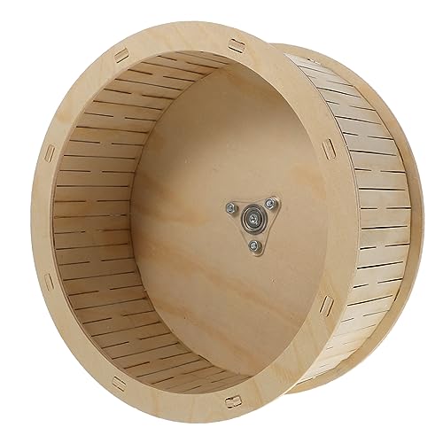 MILISTEN Laufrad Aus Holz Für Hamster Spielzeug Für Die Gesundheit Kleiner Haustiere von Milisten