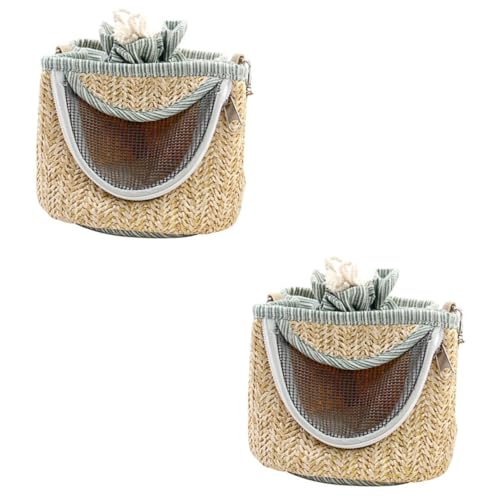 MILISTEN 2 Stücke Pet Carrier Airline Meerschweinchen Weiche Reisetasche Mesh Hamster Box Tragbares Bett von Milisten