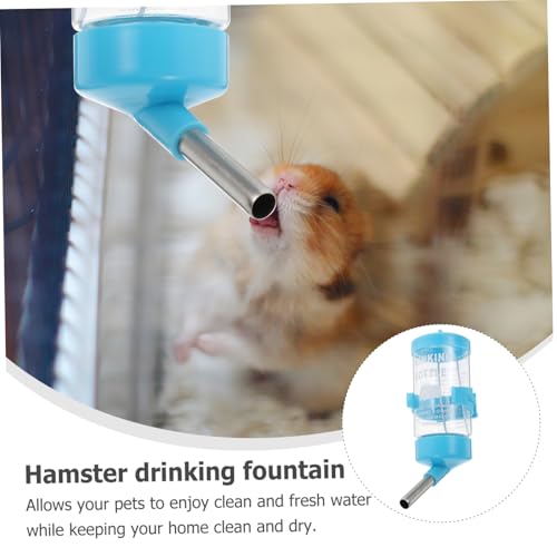 MILISTEN 2 Stück Automatischer Wasserspender für Hamster Auslaufsicheres Trinksystem aus langlebigem Edelstahl Einfach zu Reinigen Geeignet für Kleintierkäfige Innen und Außen Praktisch von Milisten