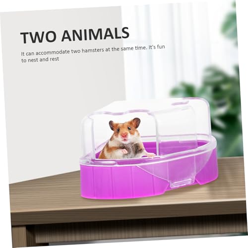 MILISTEN 2 Stück Hamster Badezimmer Sandbad mit Schaufel Kompakte Kleine Tier Sauna Toilette Offenes Design Geeignet für Hamster Rennmäuse und Mäuse Praktisches Haustier Zufällige Farbe von Milisten