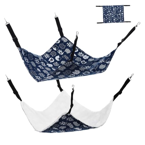 Milisten 2 Stücke Katzenbett Hängematte Katze Schaukel Bett für Indoor Katzen Reversible Haustier Hängematte Bequeme Katze Käfig Hängematte Milisten 2 Stücke Katzenbett Hängematte Katze Schaukel Bett für Indoor Katzen Reversible Haustier Hängematte Bequeme Katze Käfig Hängematte von Milisten