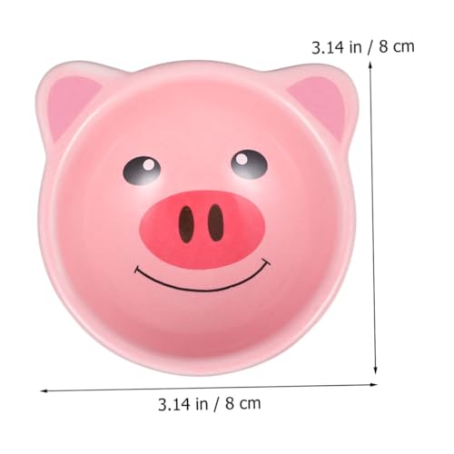 MILISTEN 2 Stück Keramik Hamster Napf Niedlich Cartoon Futter Wasserschale für Kleintiere Meerschweinchen Geeignet Kompakte Leicht zu Reinigen von Milisten