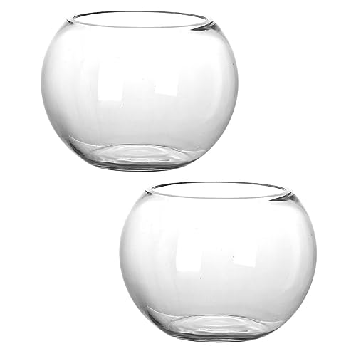 MILISTEN 2 Stück Mikroglasflasche Im Querformat Led Mini-terrarienvase Pflanzgefäße Für Zimmerpflanzen Terrarienschale Drinnen Rosa Pflanzenbehälter Moosbehälter Container Klein von Milisten